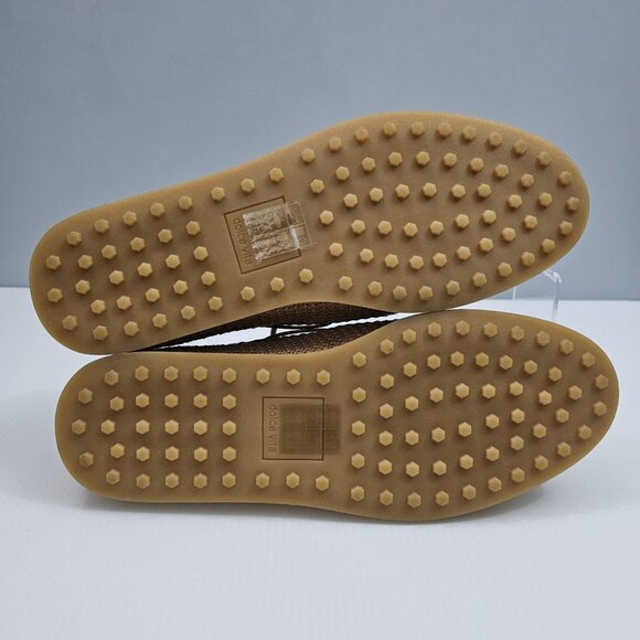 Dolce Vita Darsen Woven Loafer Womens 8 Tan Raffia Lace Up Boat Shoe Casual NEW - Picture 13 of 15